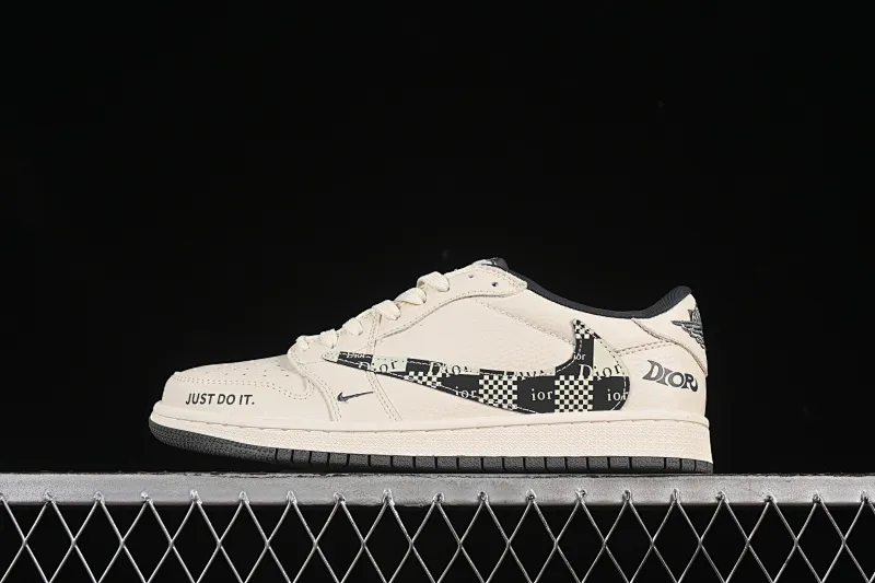 All categories Air Jordan Jordan series basketball shoes Air Jordan 1 Low High-end customized low-top sneakers Travis Scott x Fragment Design x Air Jordan 1 Low OG SP AJ1 Dior joint black checkered low-top cultural casual sneakers LD2025-021